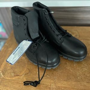 Bates Uniform Black Steel Toe Boots NWT Mens 6